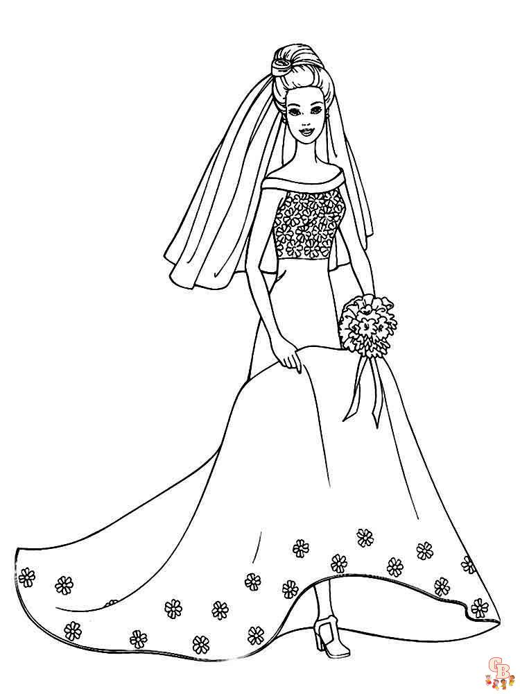 Desenho de livro para colorir das princesas barbie para crianças