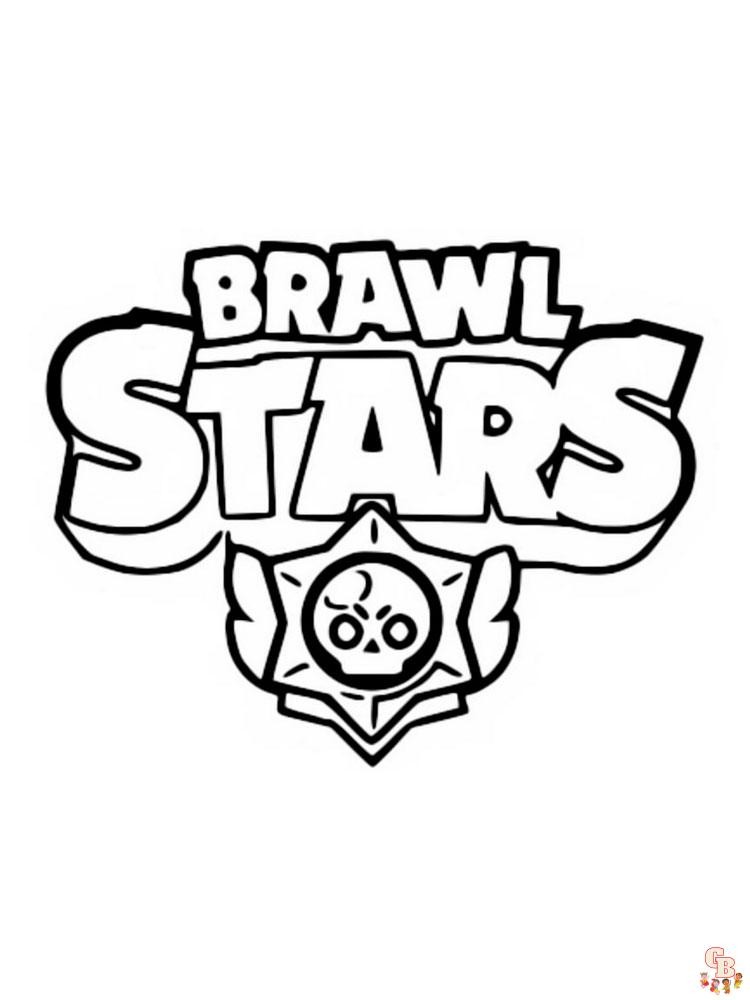 Desenhos de Jogo Brawl Stars 1 para Colorir e Imprimir 