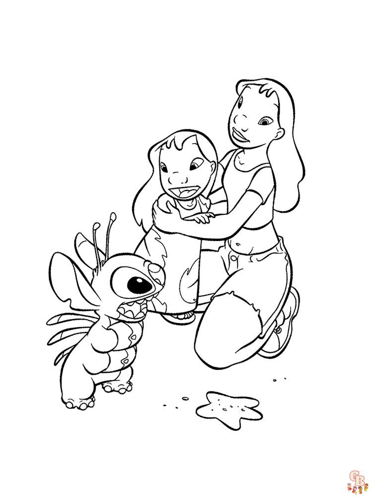 Desenhos para colorir de lilo e stitch 