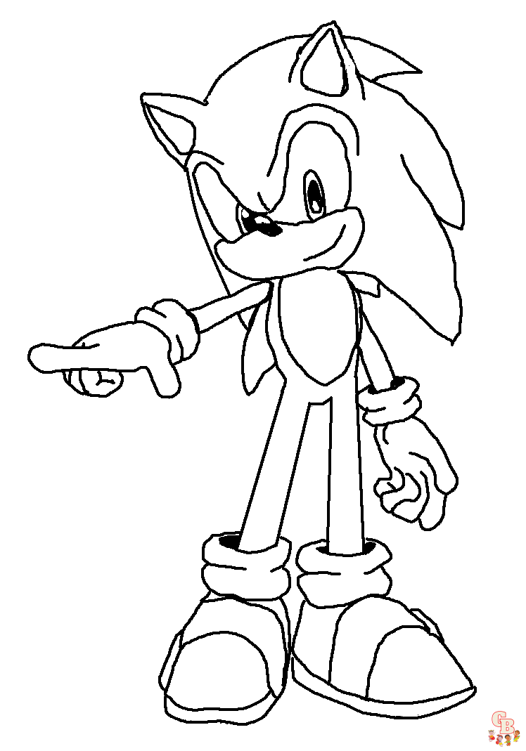 Desenhos de Shadow The Hedgehog Para Colorir - Páginas Para