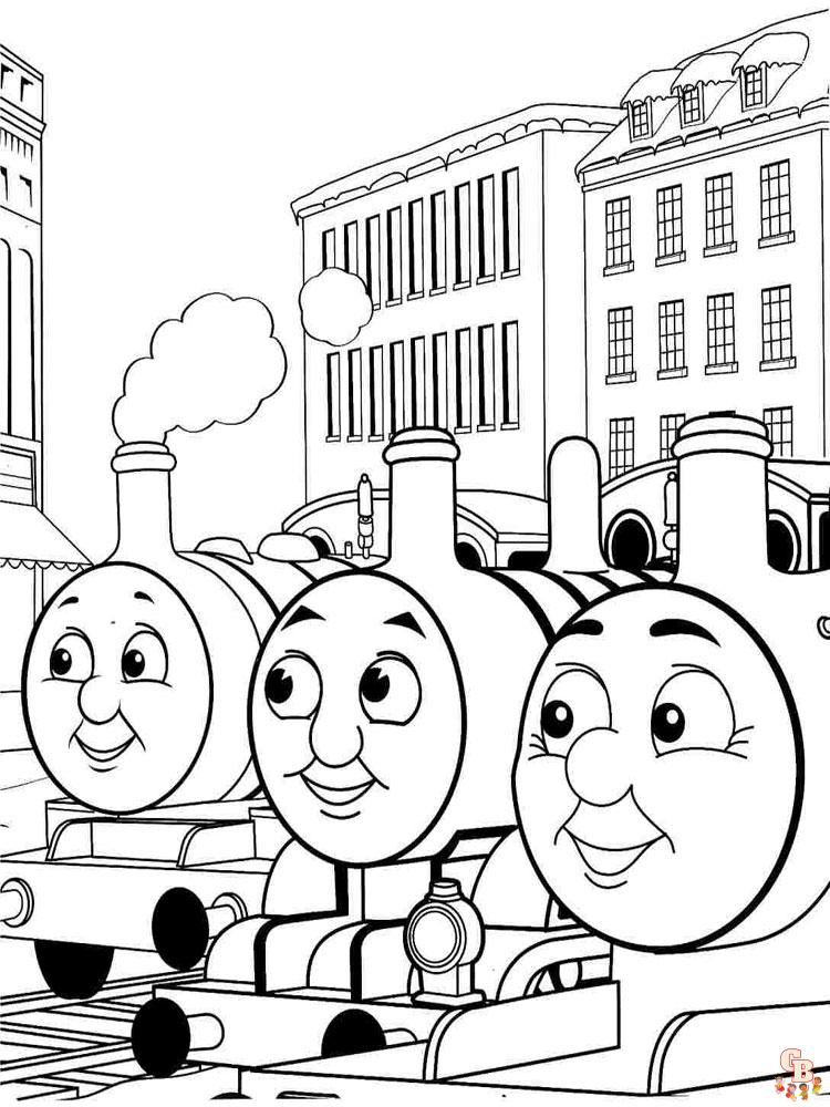 Desenho de Thomas de Thomas e seus amigos para Colorir - Colorir.com