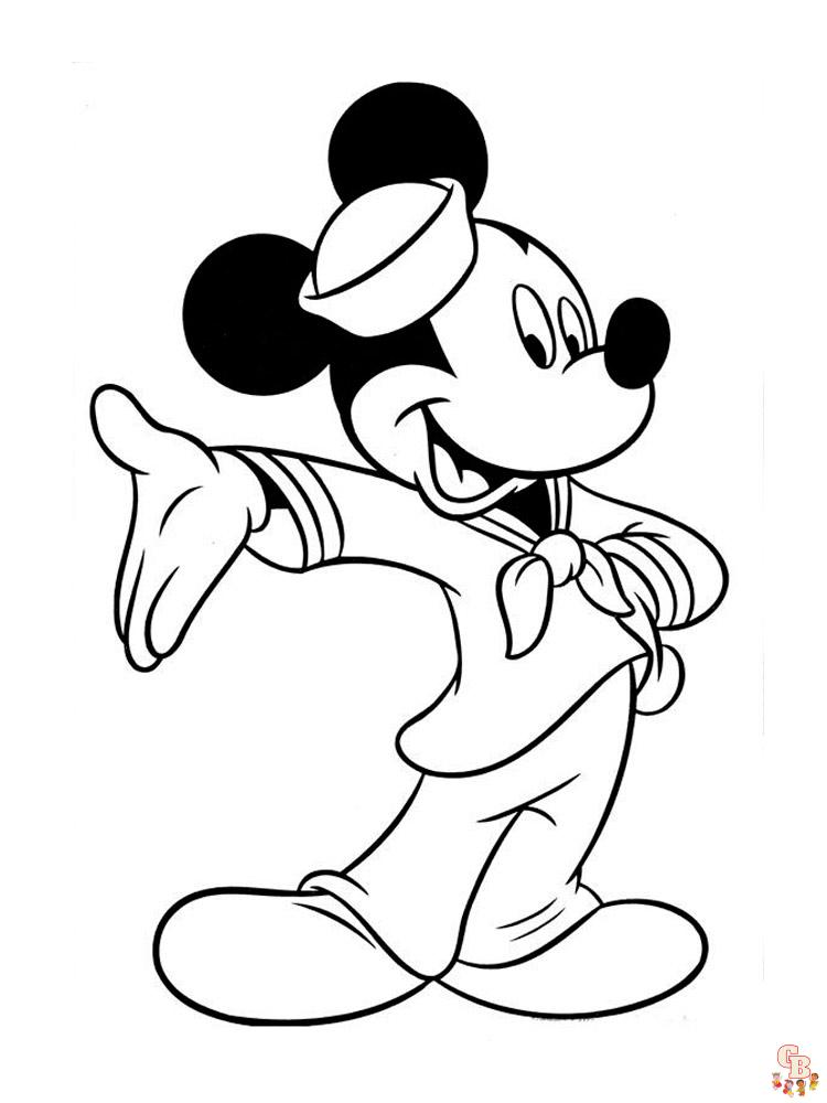 Mickey para colorir, Jogos de pintar do Mickey  Mickey mouse coloring  pages, Minnie mouse coloring pages, Mickey coloring pages