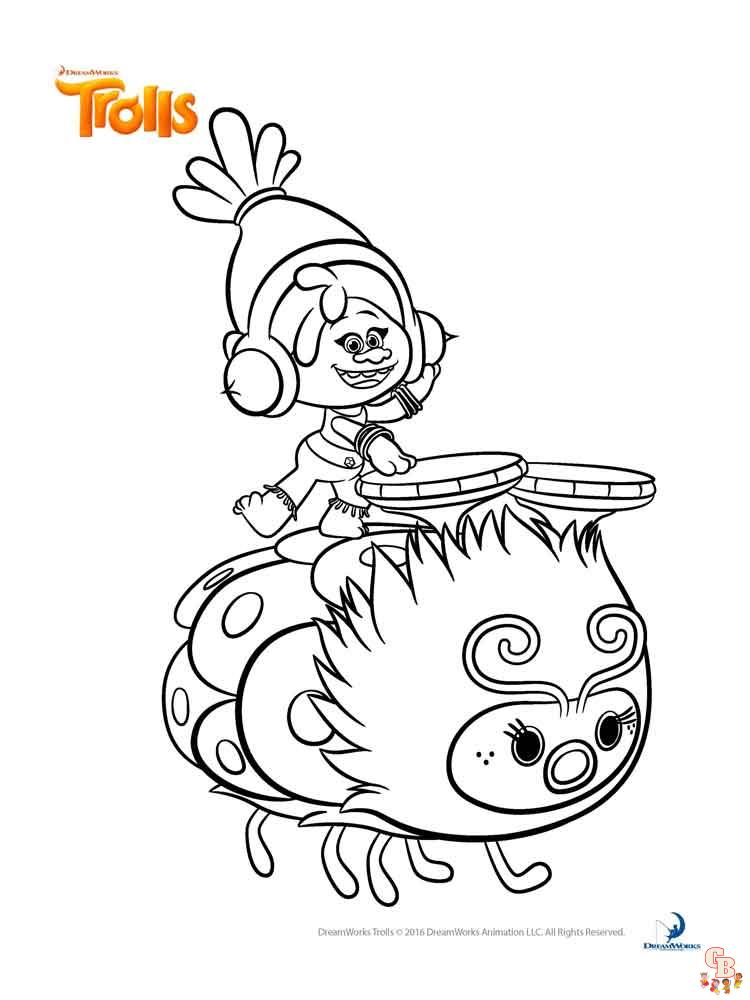 Desenhos do Trolls para colorir