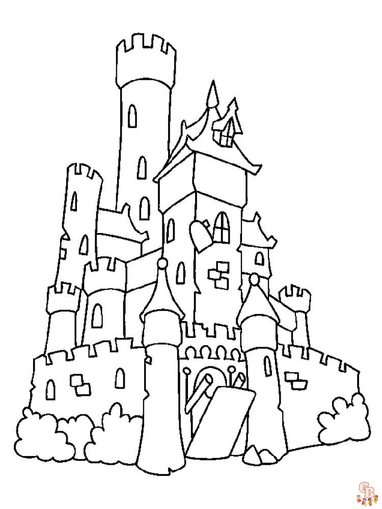 castelli da colorare 13