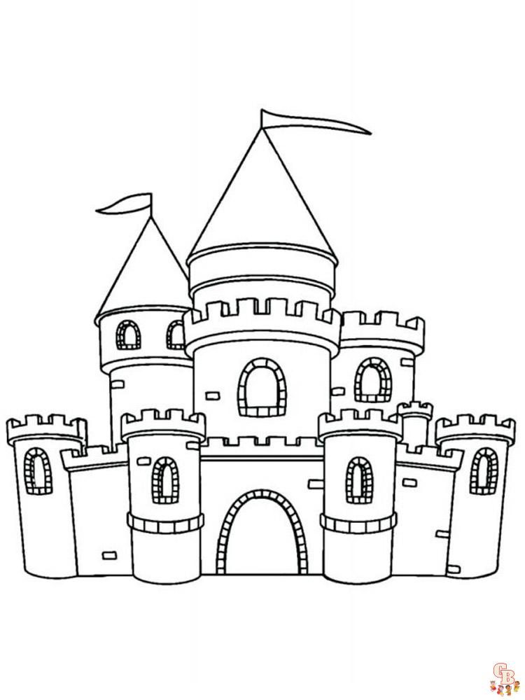 castelli da colorare 16