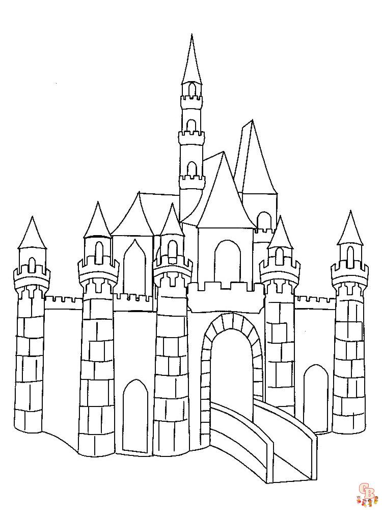 castelli da colorare 31