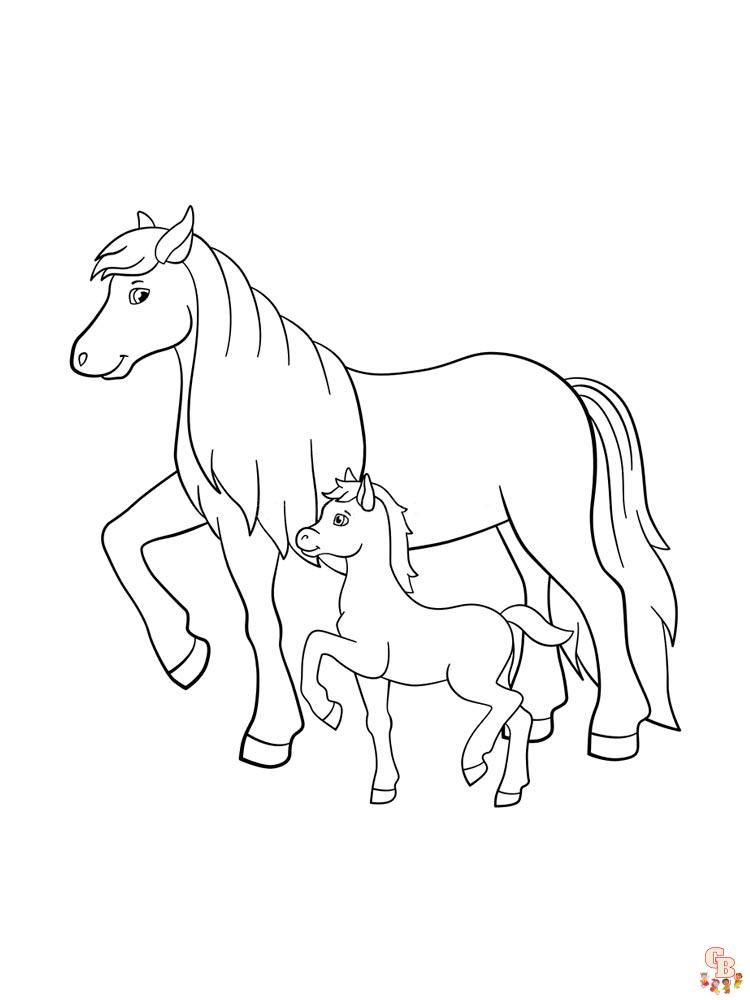 Divertindo na Escola: Animais para colorir (Cavalo)