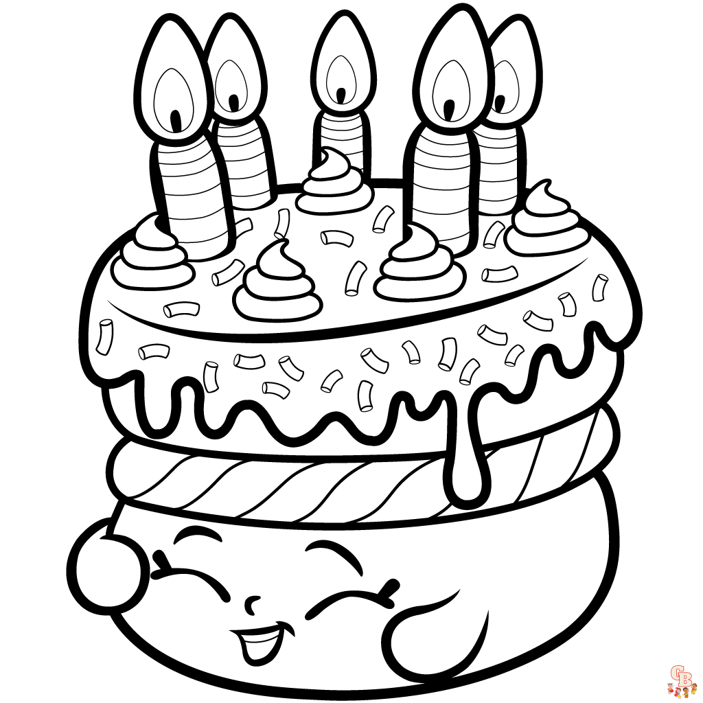 Disegno di Happy Birthday a colori per bambini 