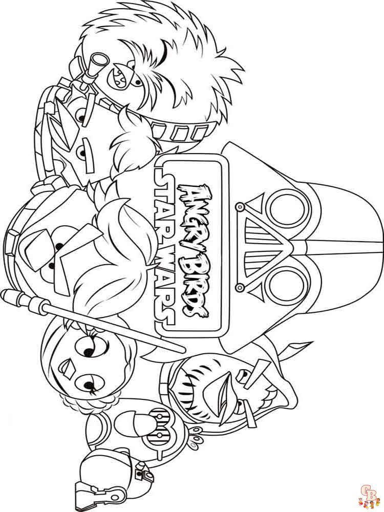 Coloriage Angry Birds