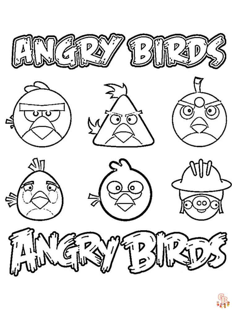 Coloriage Angry Birds