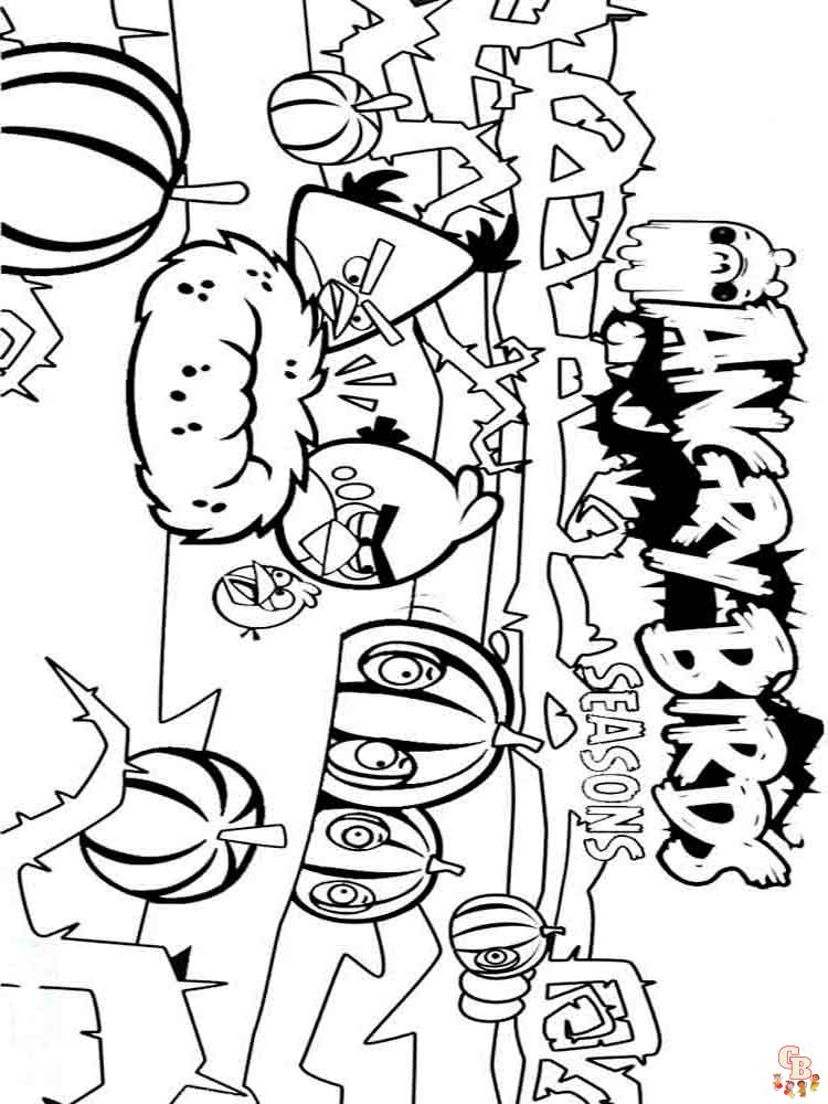 Coloriage Angry Birds
