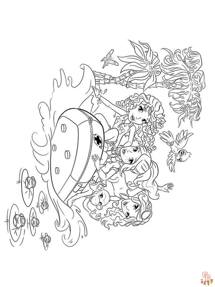 Coloriage Lego Friends