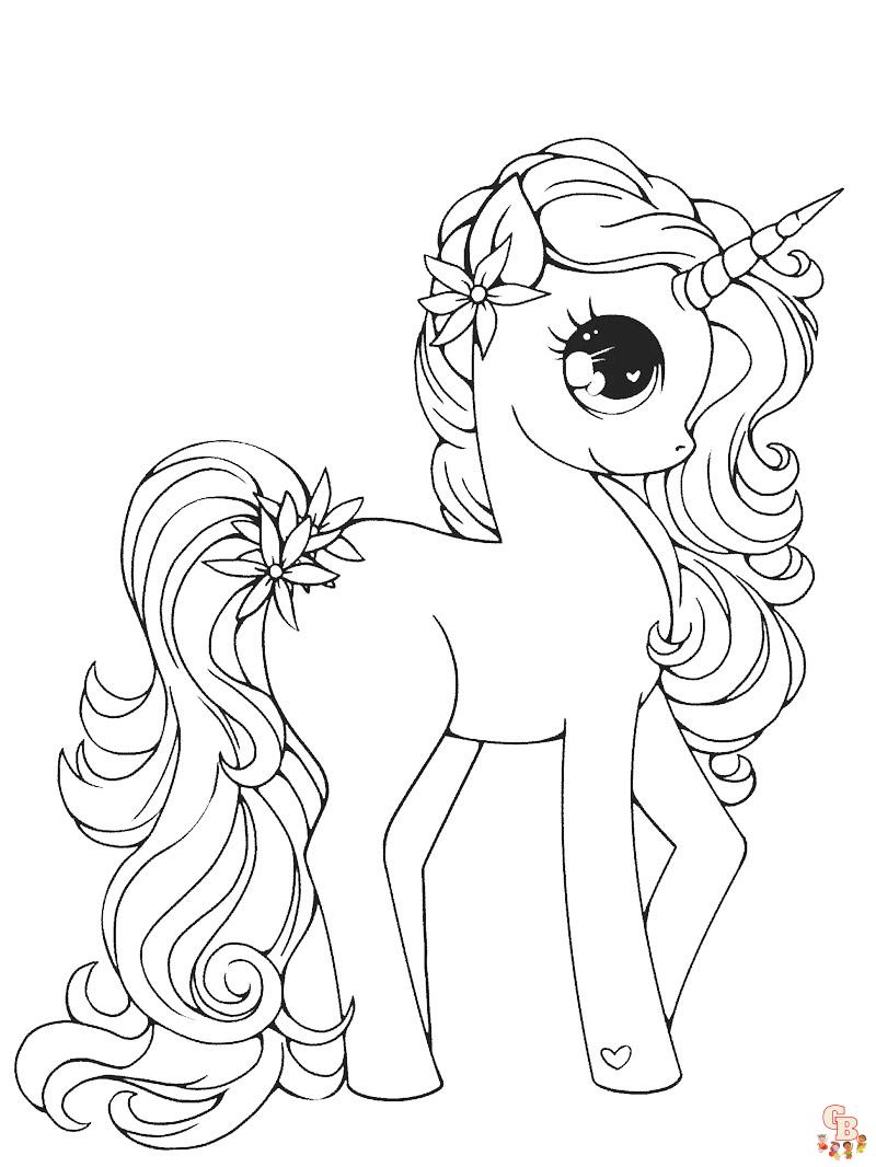 Coloriage Licorne