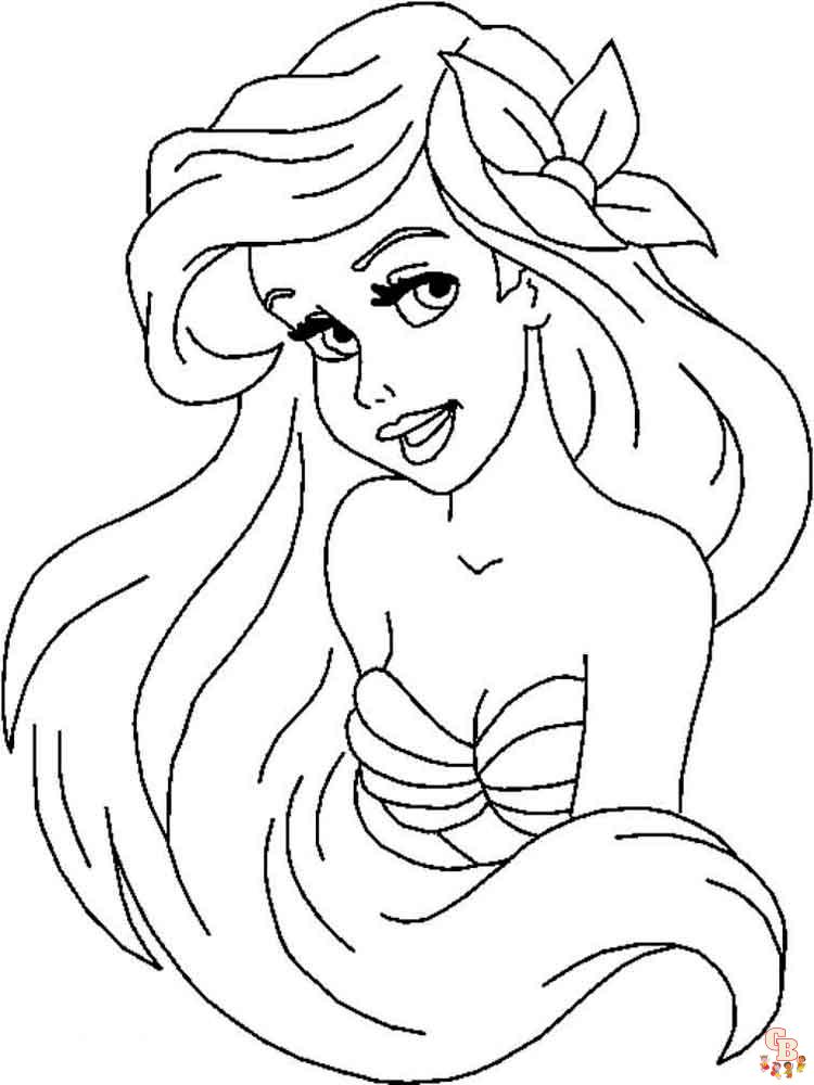 La Petite Sirene coloriage