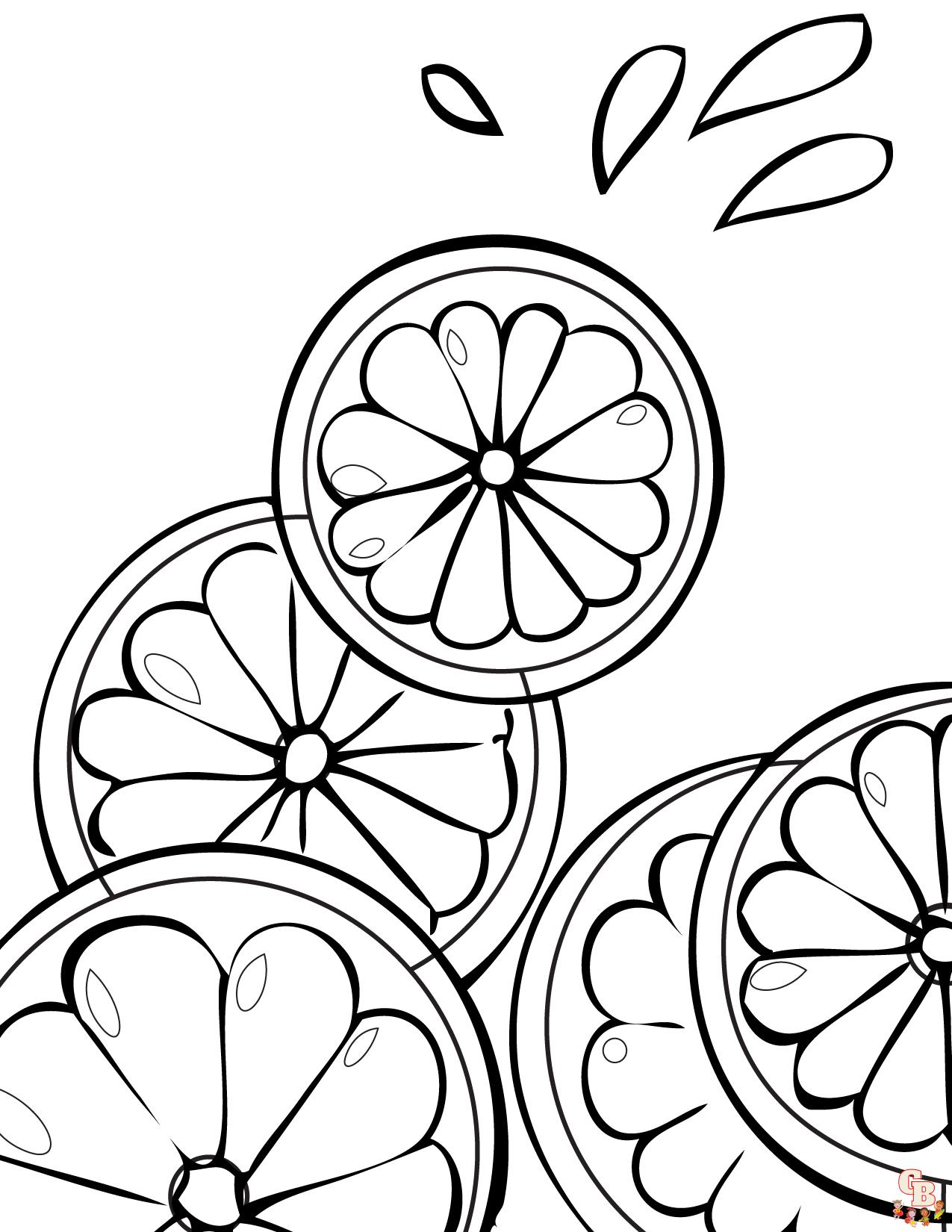 citrus fruit coloring pages Awesome free printable citrus fruits fruit coloring pages printable for coloriage fruits