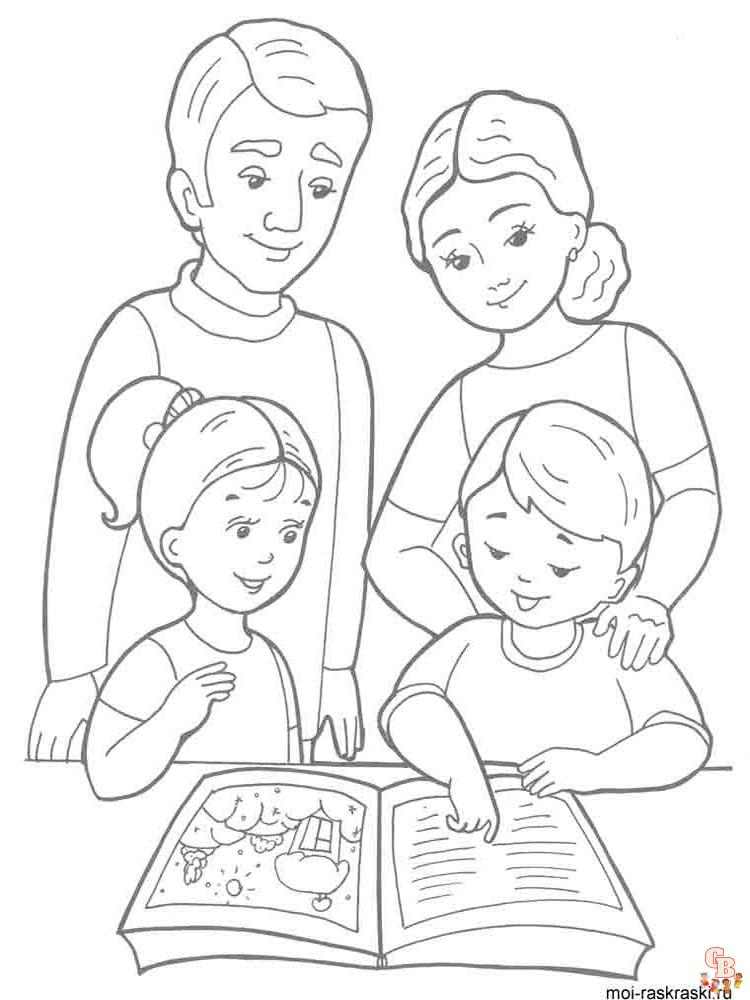 Coloriage familiales