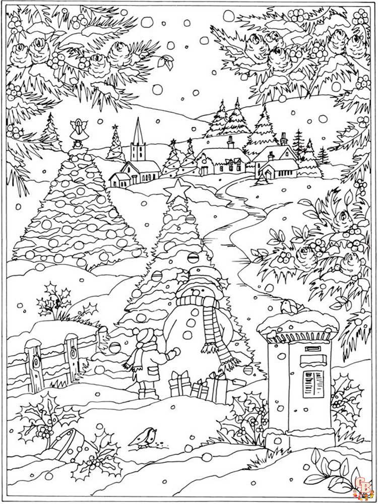 Coloriage hiver