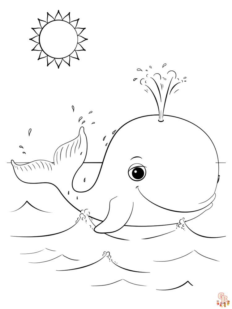 coloriage baleines