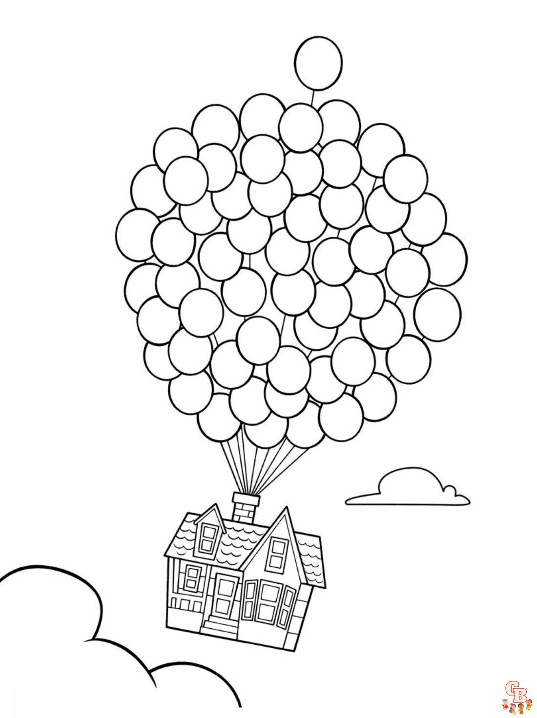 coloriage ballons