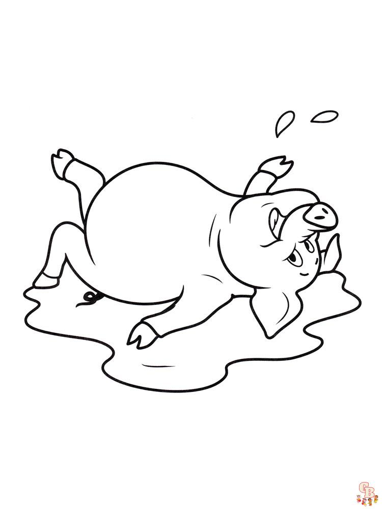 coloriage cochon