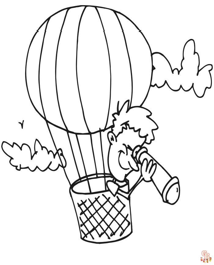 coloriage montgolfieres