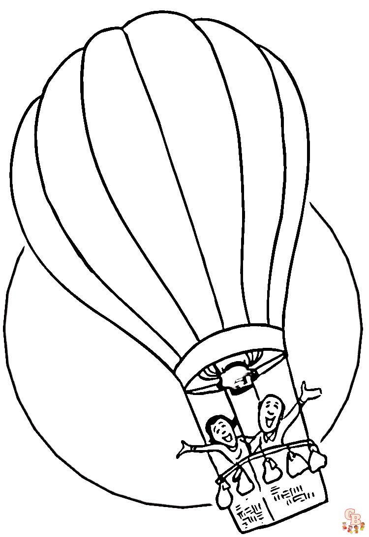 coloriage montgolfieres