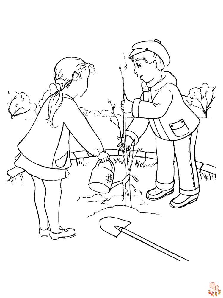 coloriage printemps
