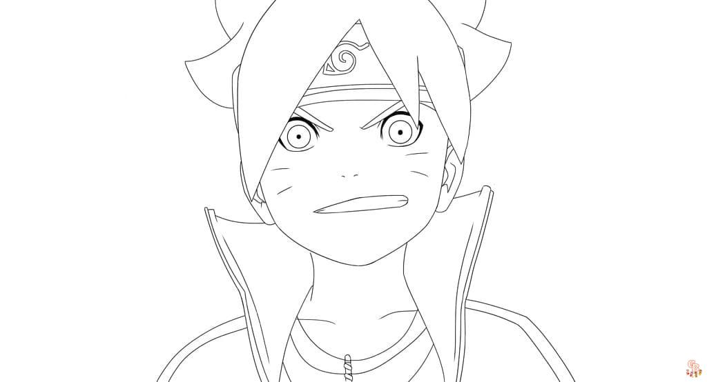 Coloriage Boruto