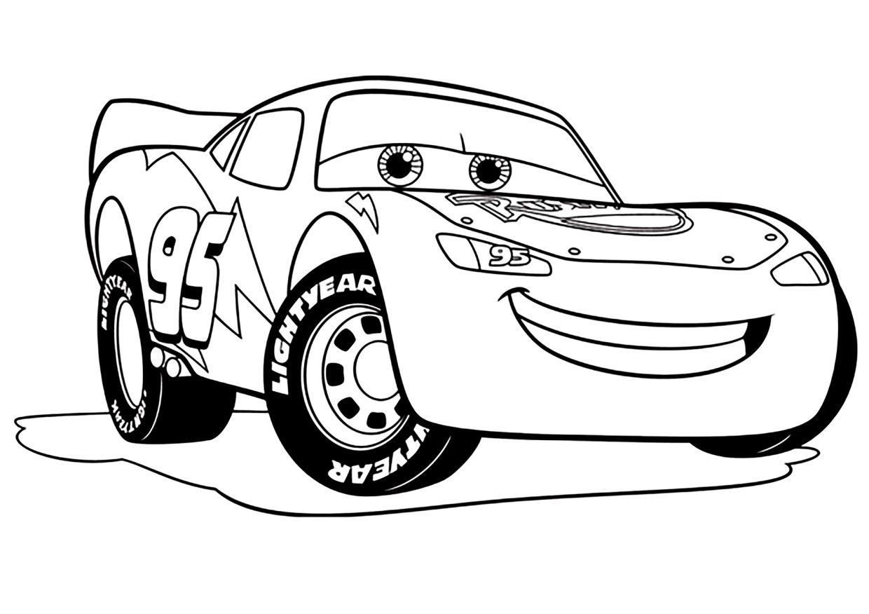 Coloriage Flash McQueen