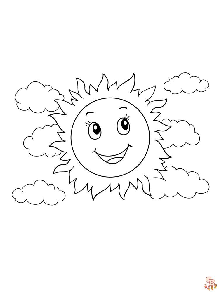 Coloriage Soleil