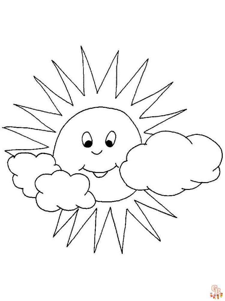 Coloriage Soleil