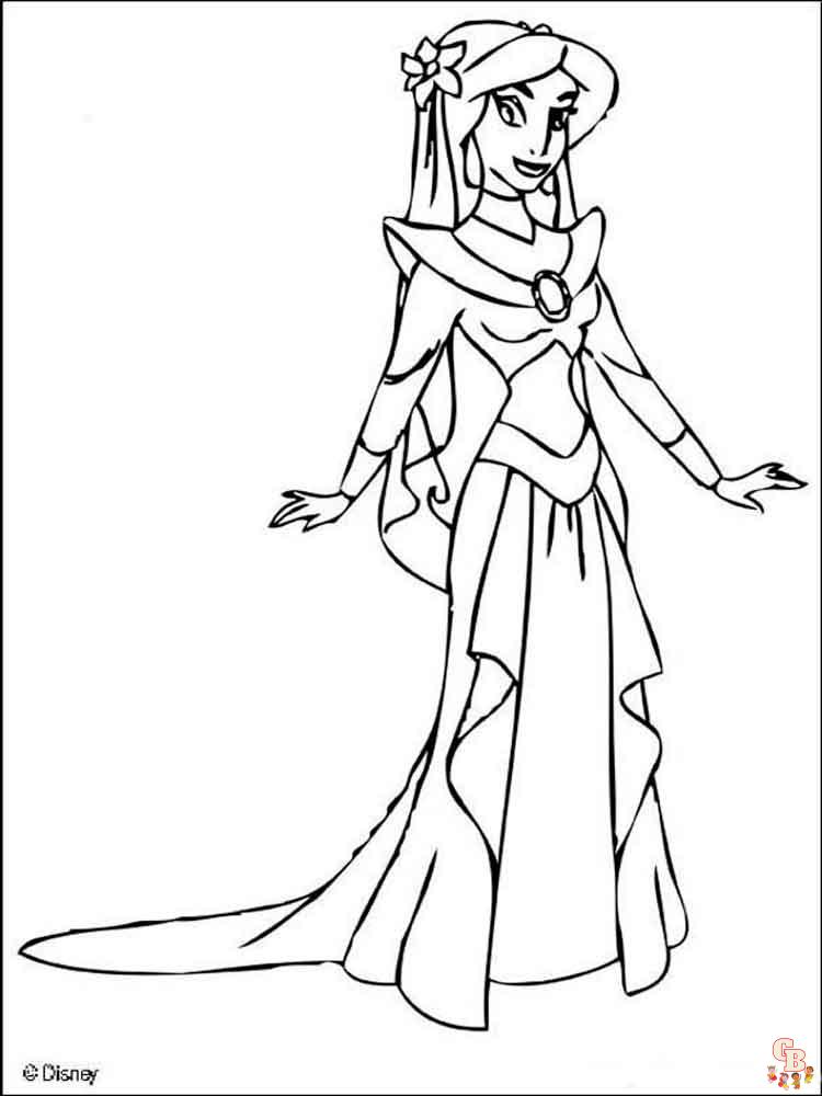 Coloriage Jasmine