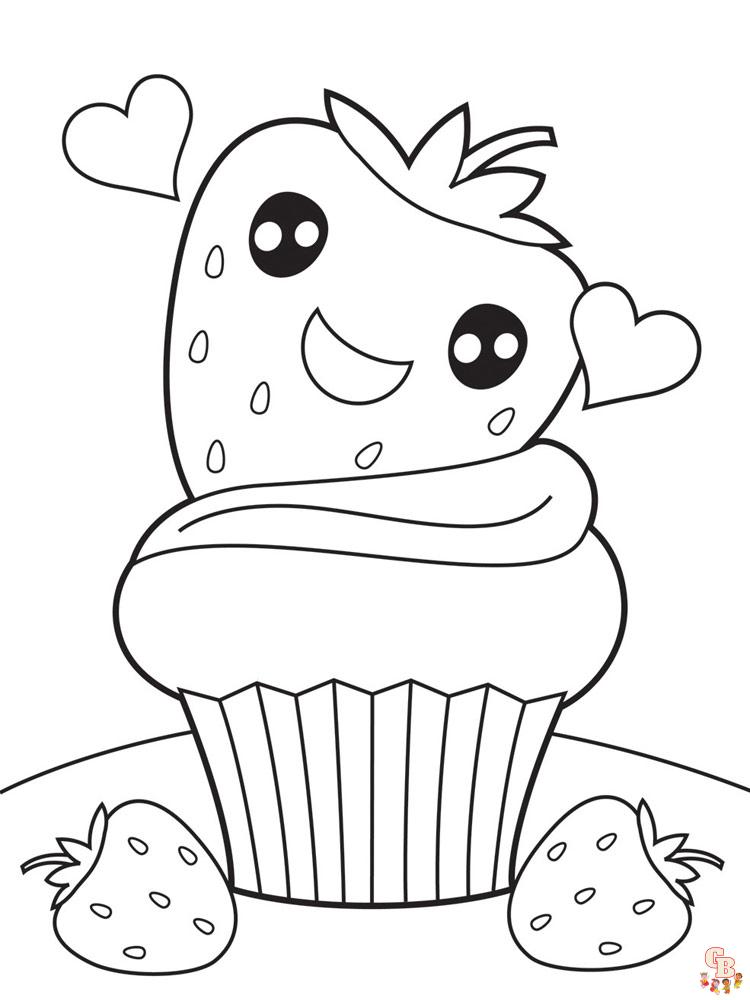 Coloriage Kawaii Nourriture