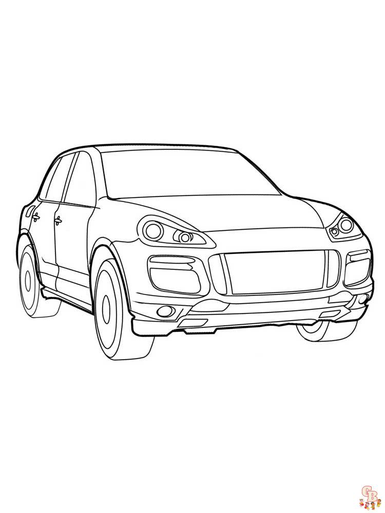 Coloriage Porsche