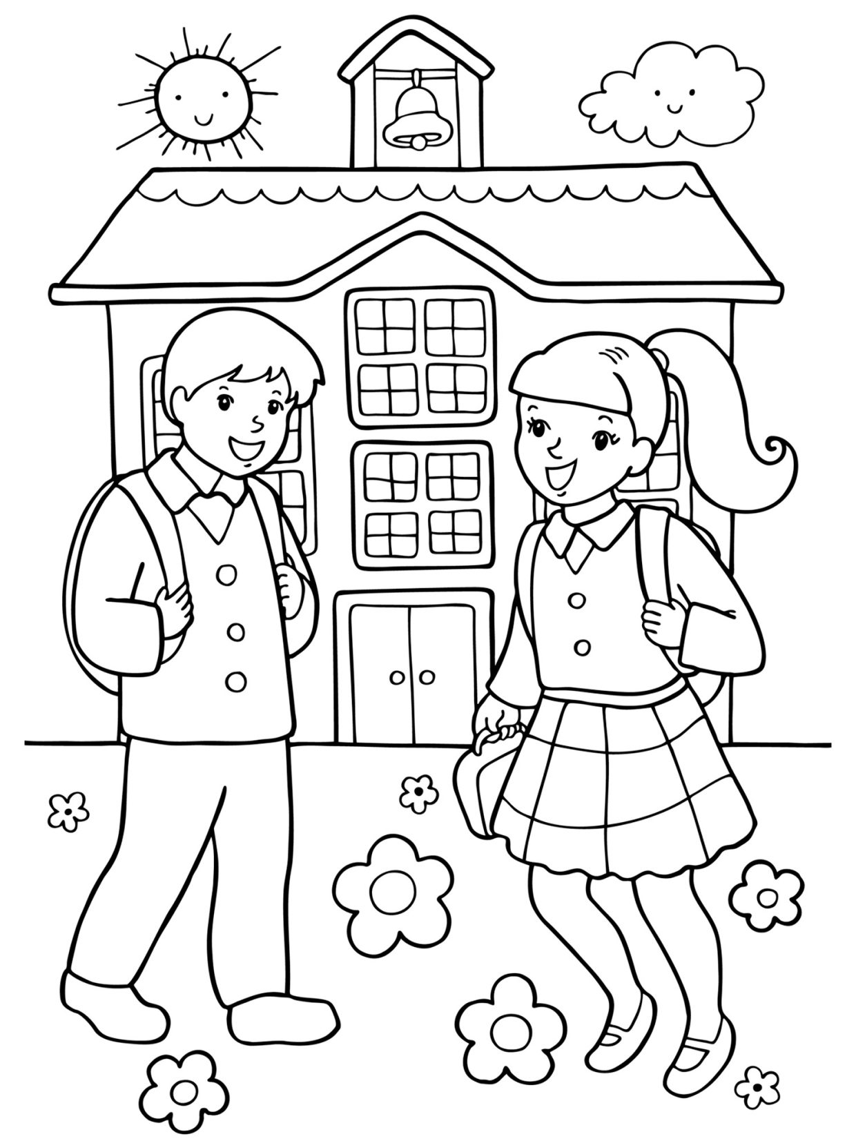 Coloriage lecole