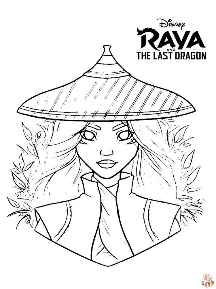 coloriage Raya