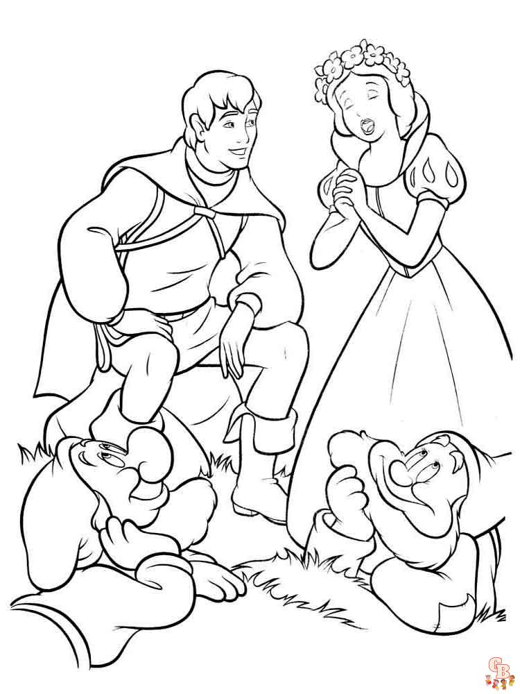 Coloriage Blanche Neige