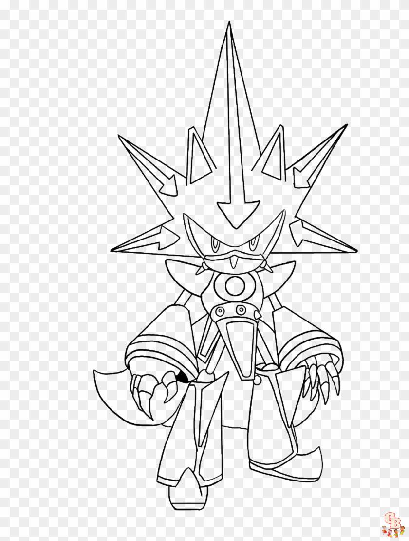 Coloriage Metal Sonic