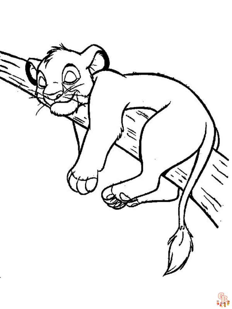 Coloriage Simba
