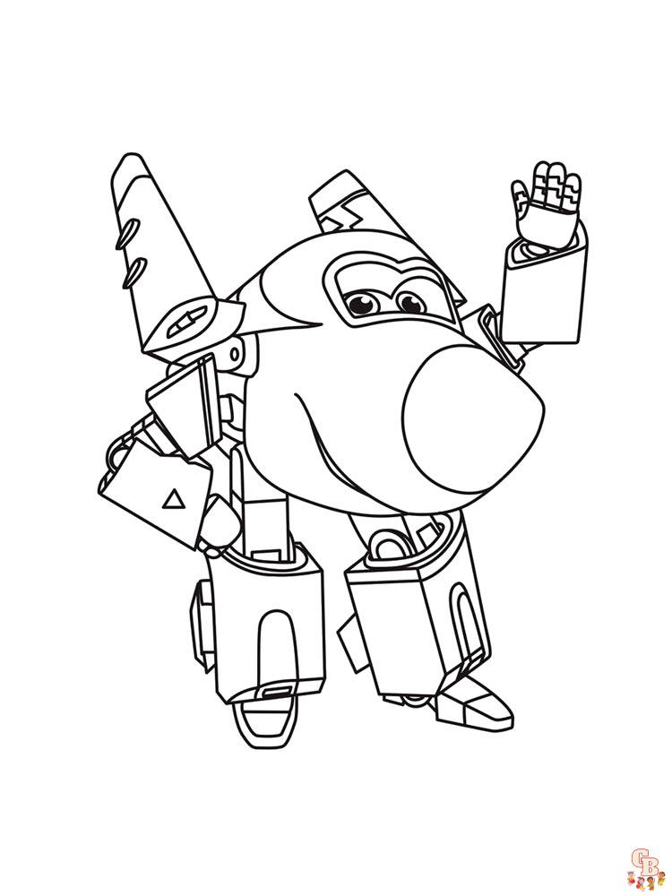 Super Wings coloriage