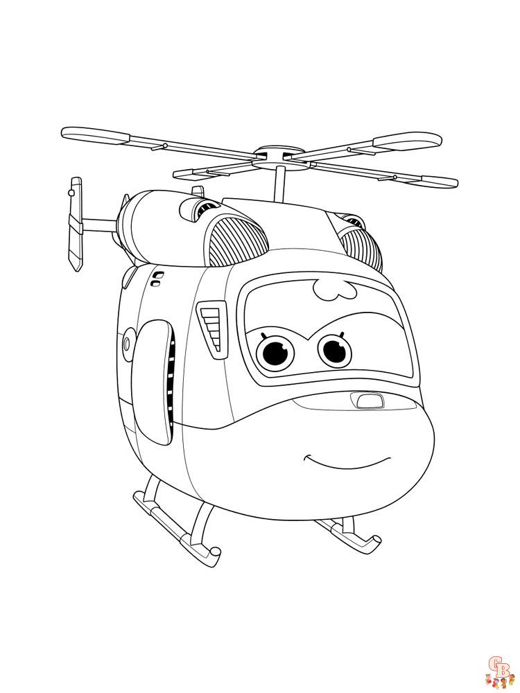 Super Wings coloriage