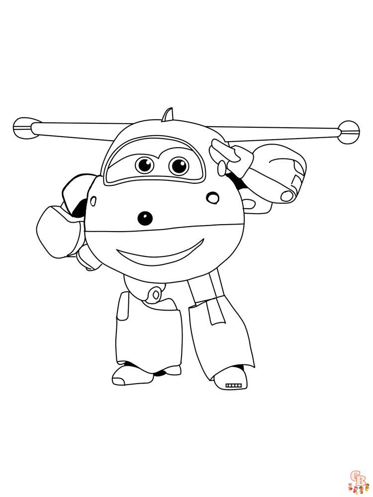 Super Wings coloriage