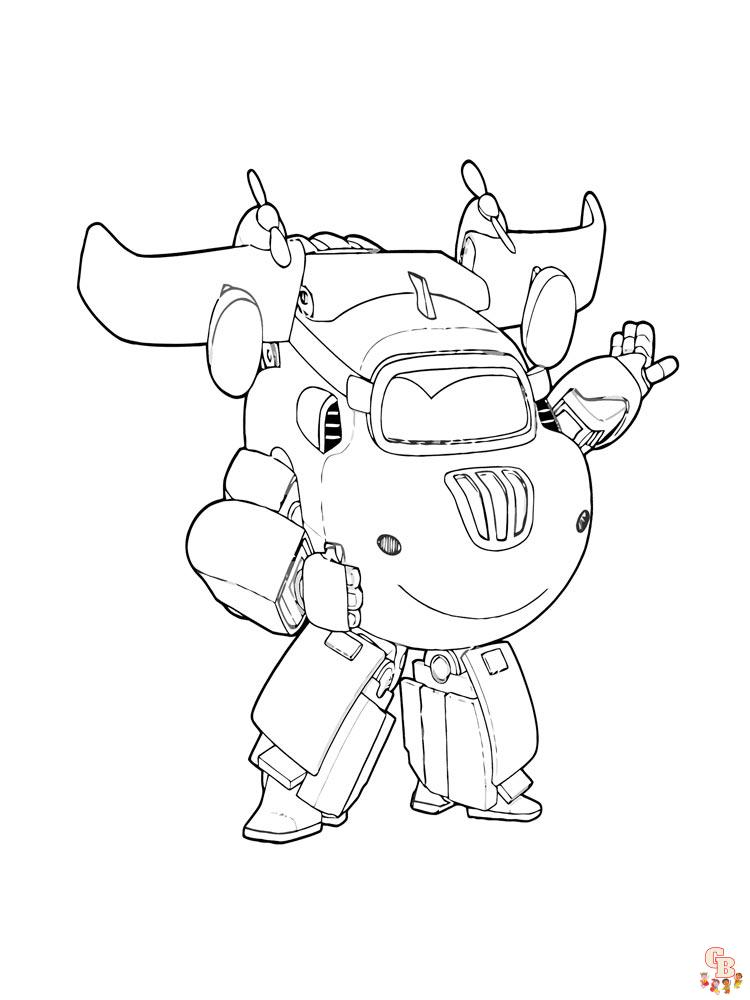 Super Wings coloriage