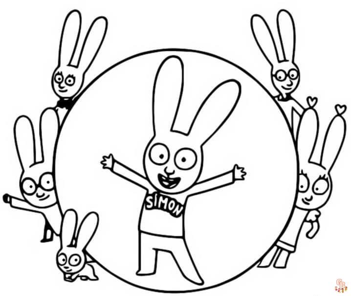 coloriage Simon