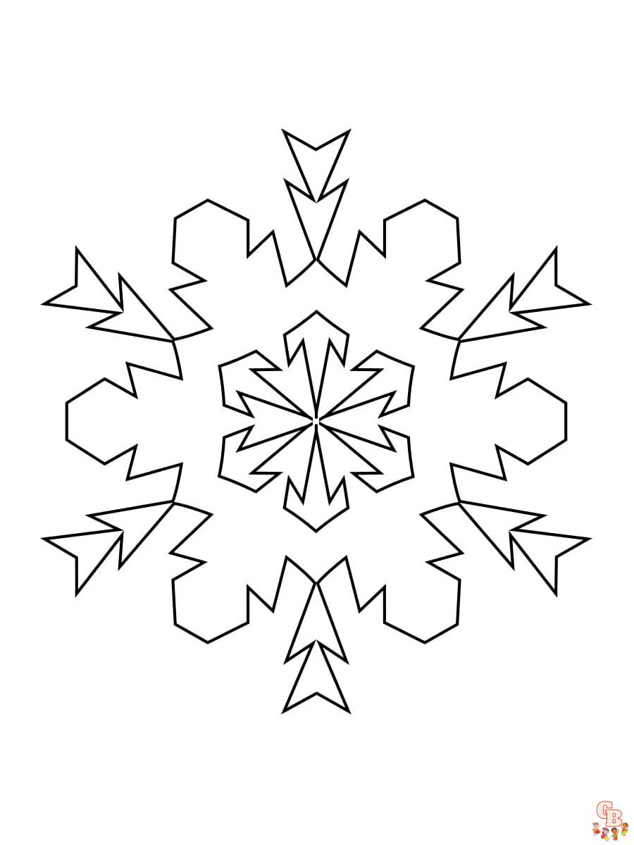coloriage neige