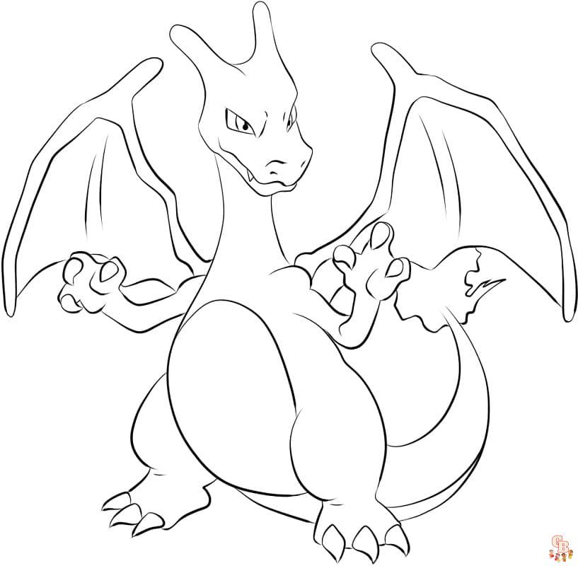 Coloriage Charizard