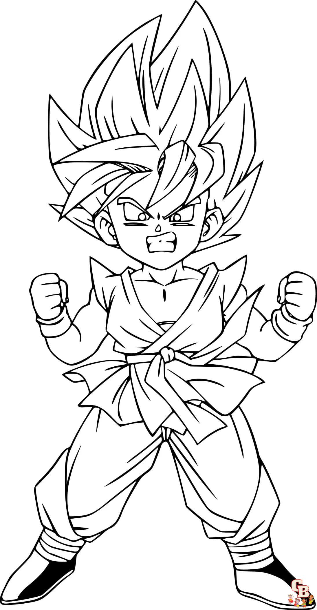 coloriage de Sangoku