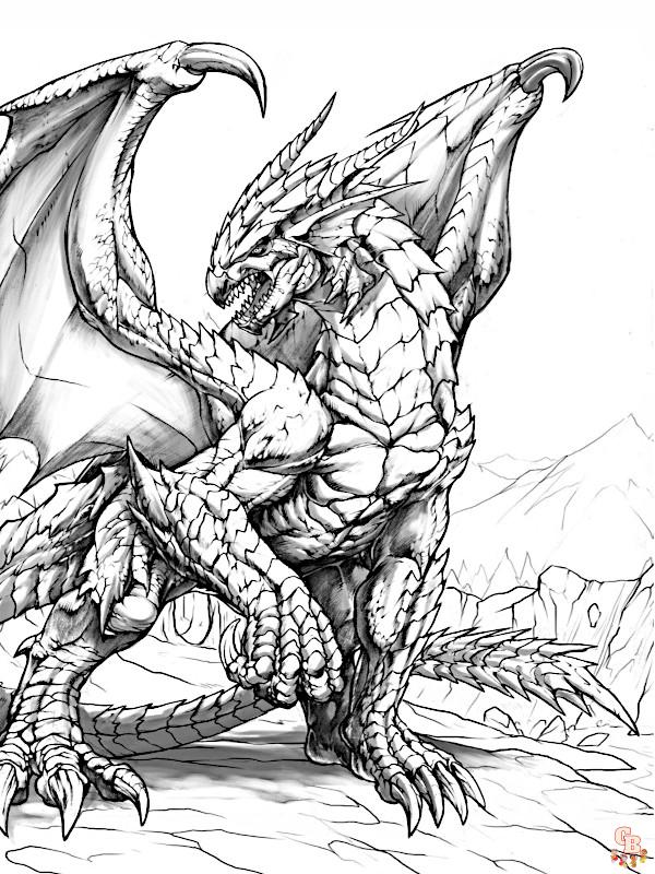 Coloriage dragon des dessins de dragons légendaires à colorier