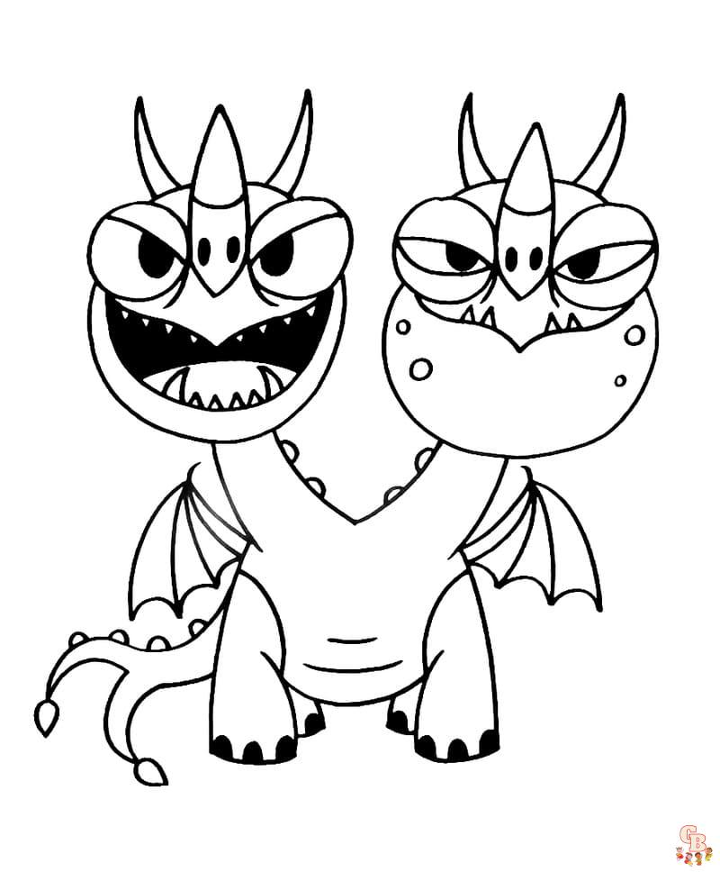 Coloriage dragon des dessins de dragons légendaires à colorier