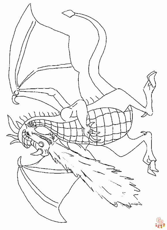 Coloriage dragon des dessins de dragons légendaires à colorier